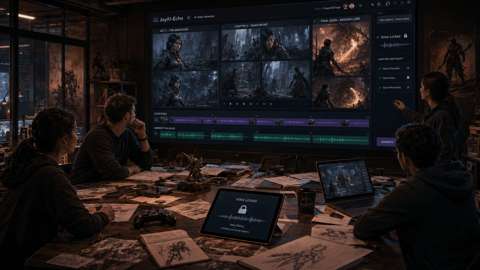 JoyAI-Echo AI Video Generator use case example - Games